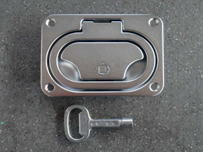 Handle with key (manual ramp)